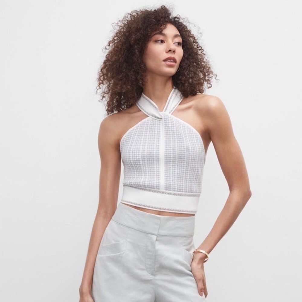 Club Monaco raeni knit tank halter top| XL